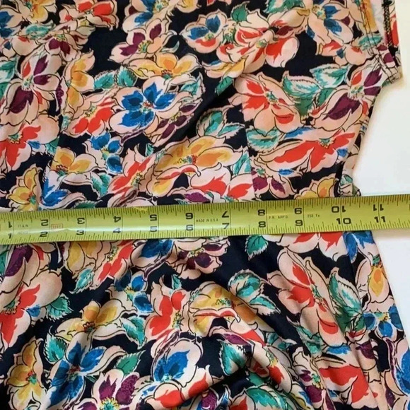 Zara fit and flare dress w high collar  and back tie. Raw hem. Gorgeous colors. - Picture 6 of 8